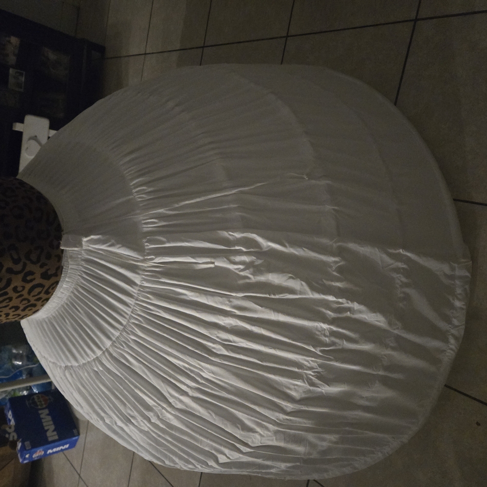 White Hoop Skirt Petticoat